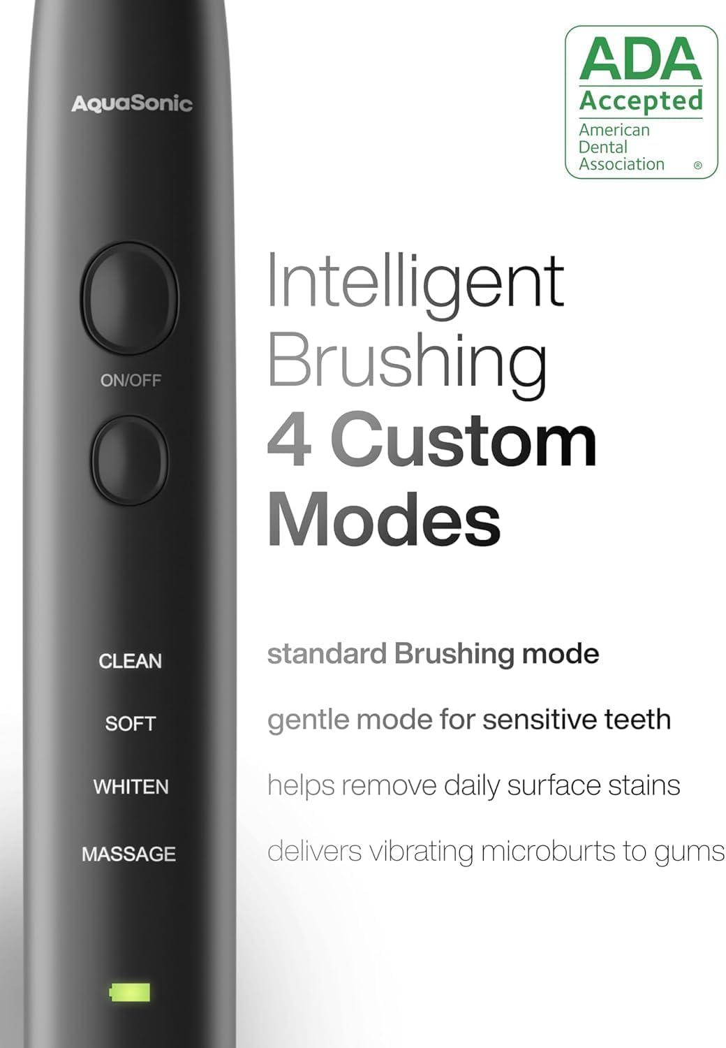 Aquasonic Black Series Ultra Whitening Toothbrush