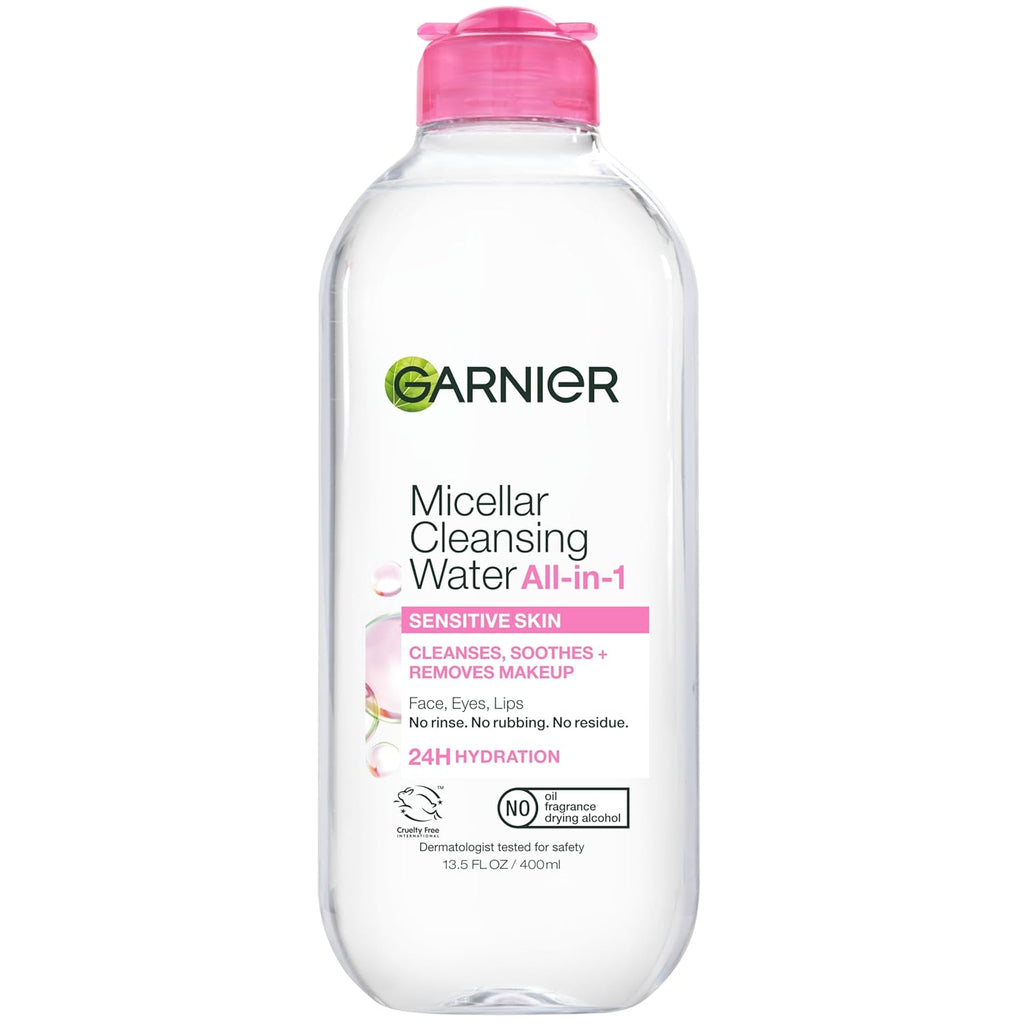 Garnier Micellar Water, Hydrating Facial Cleanser & Makeup Remover