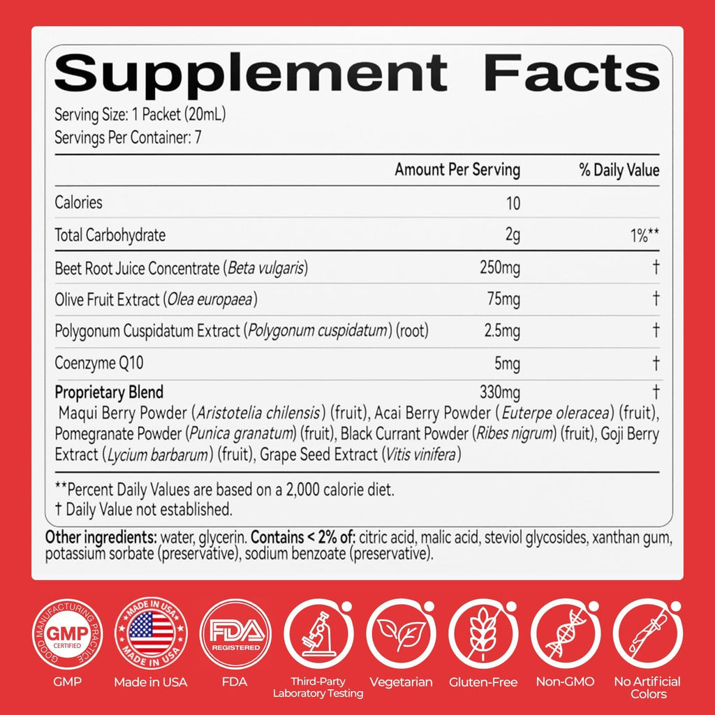 OxyEnergy Heart & Vascular & Blood Pressure Health Liquid Supplement