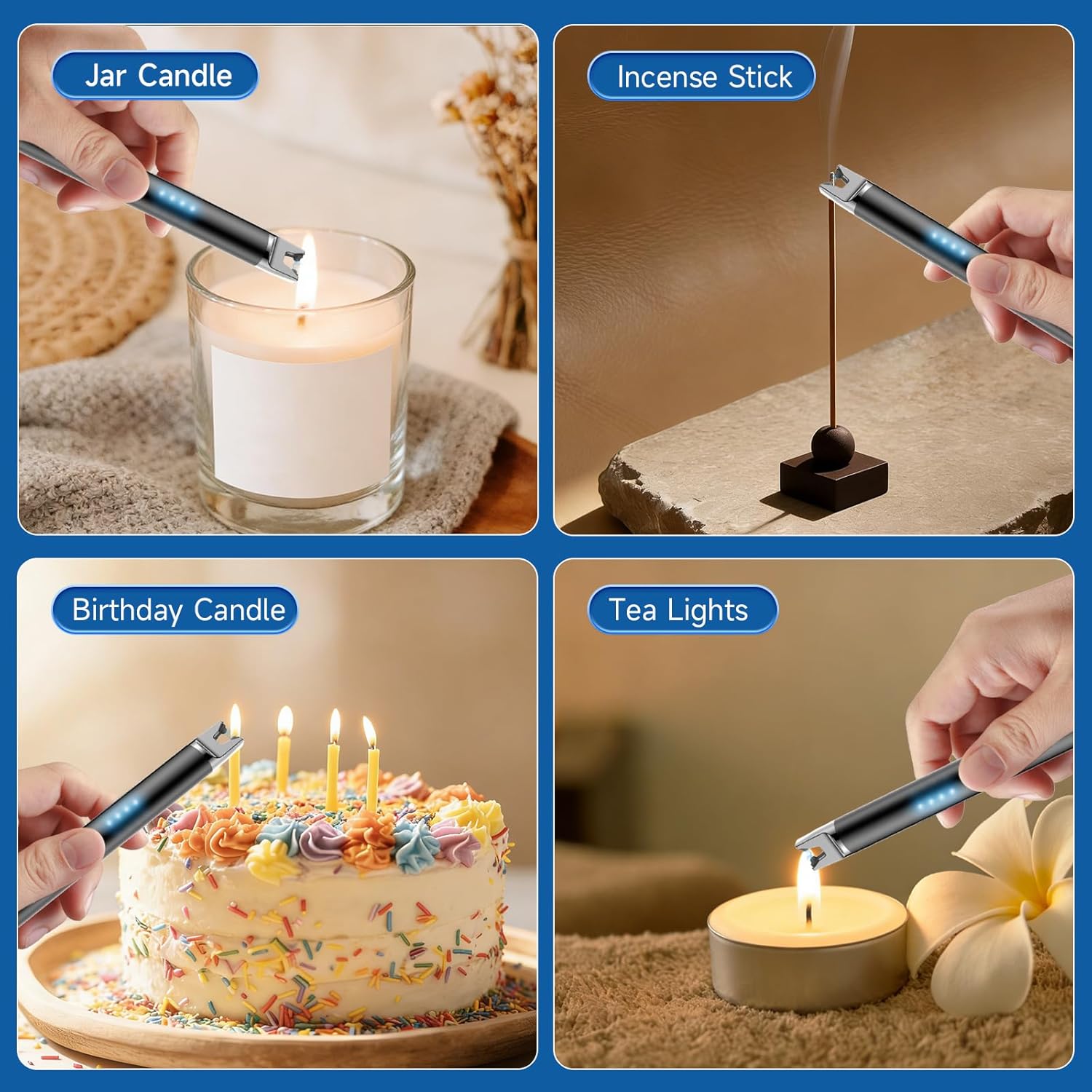 TOPKAY 2 Packs Candle Lighters