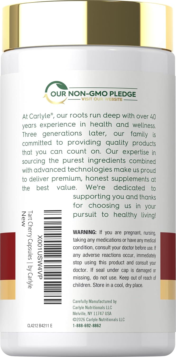 Carlyle Tart Cherry Extract Capsules