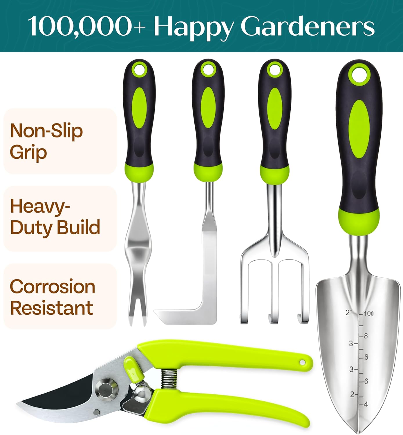 Heavy Duty Gardening Tools - Gardening Gifts for Women, Men, Mom, Dad