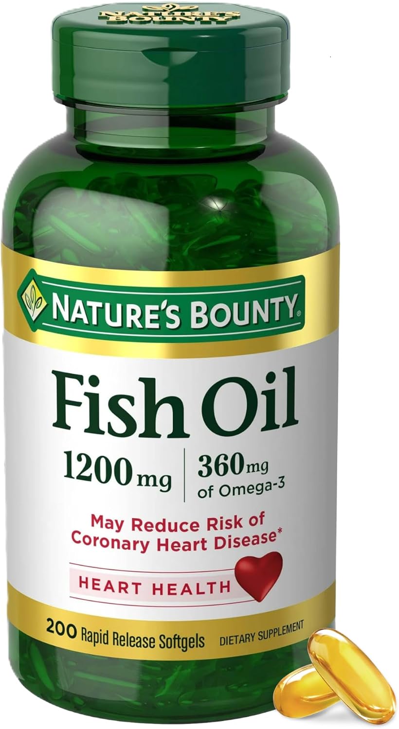 Nature's Bounty Fish Oil Omega 3 Supplements