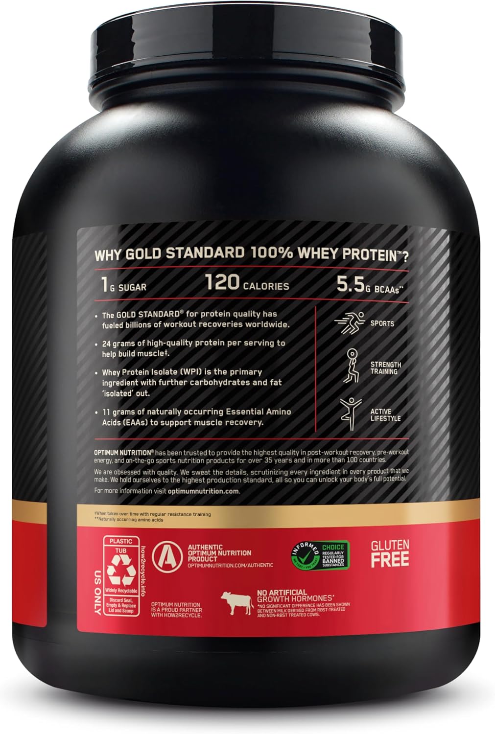 Optimum Nutrition Gold Standard 100% Whey Protein Powder