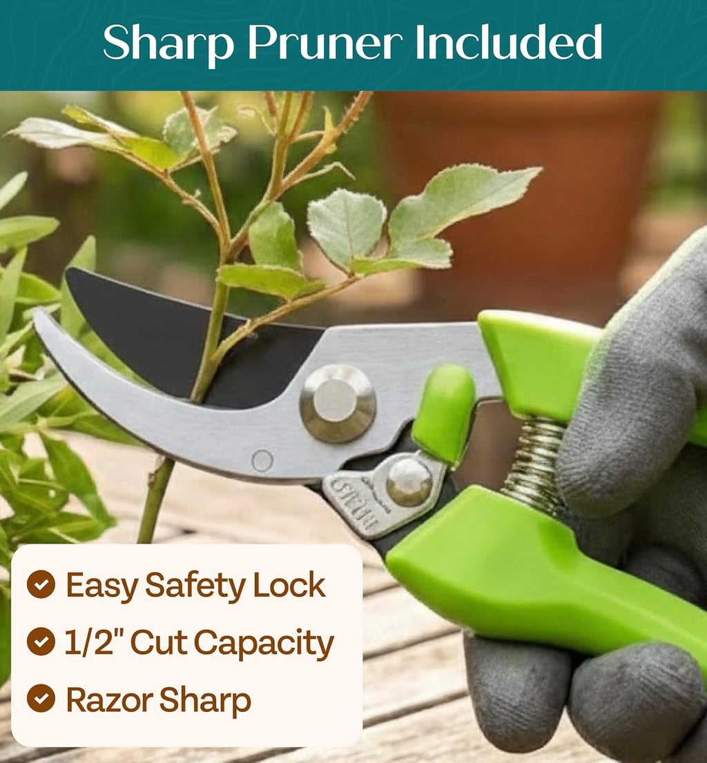Heavy Duty Gardening Tools - Gardening Gifts for Women, Men, Mom, Dad
