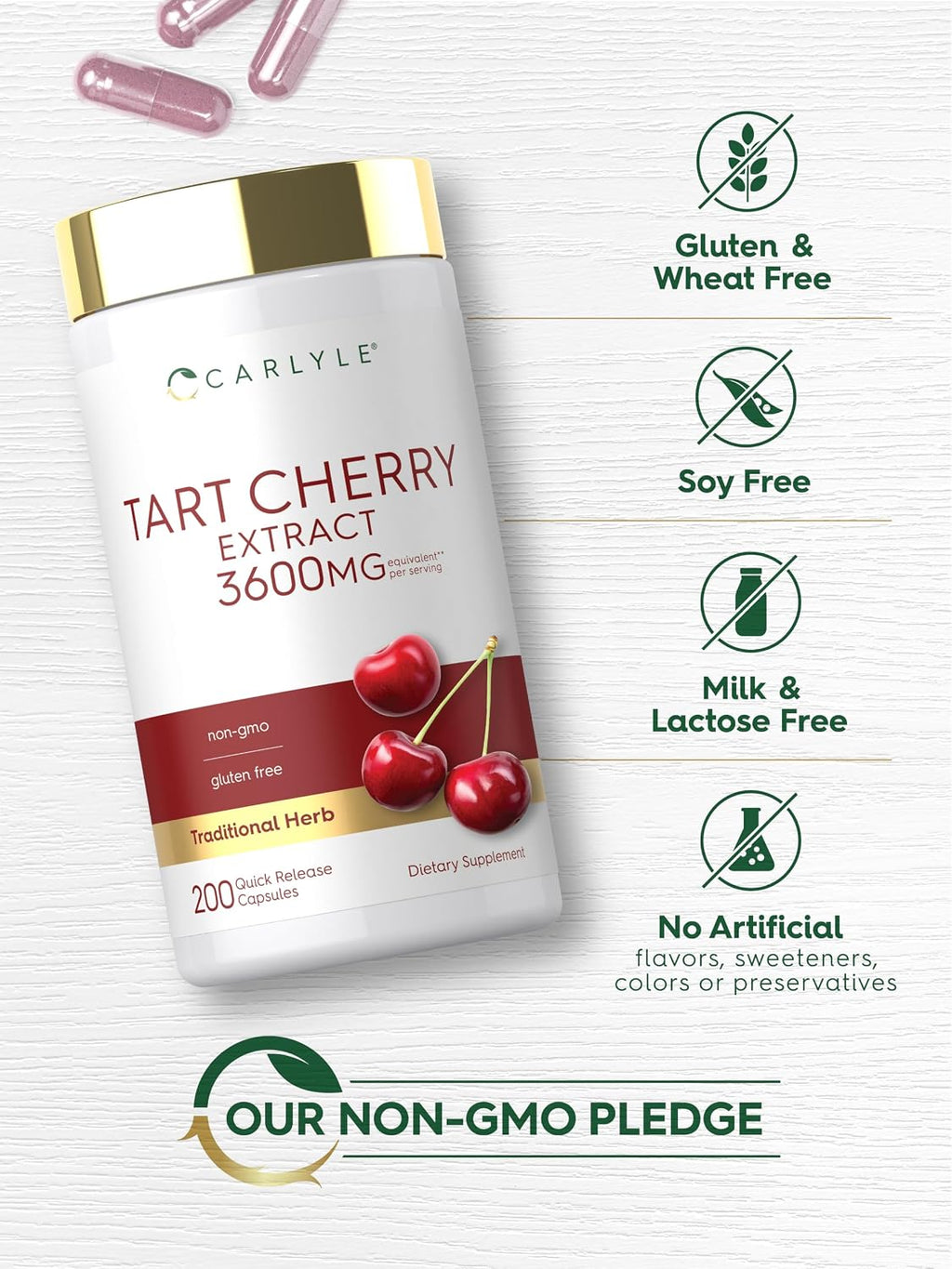 Carlyle Tart Cherry Extract Capsules