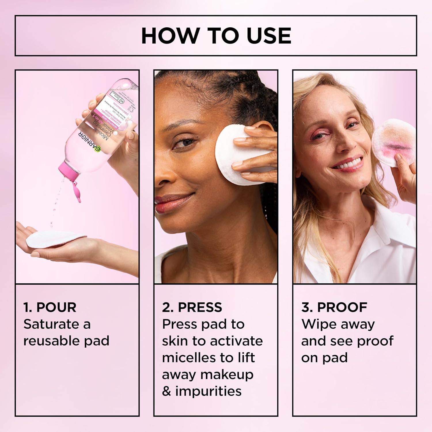 Garnier Micellar Water, Hydrating Facial Cleanser & Makeup Remover