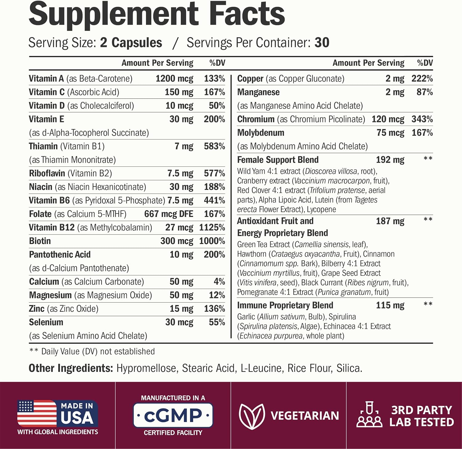 Vimerson Health Multivitamin for Women