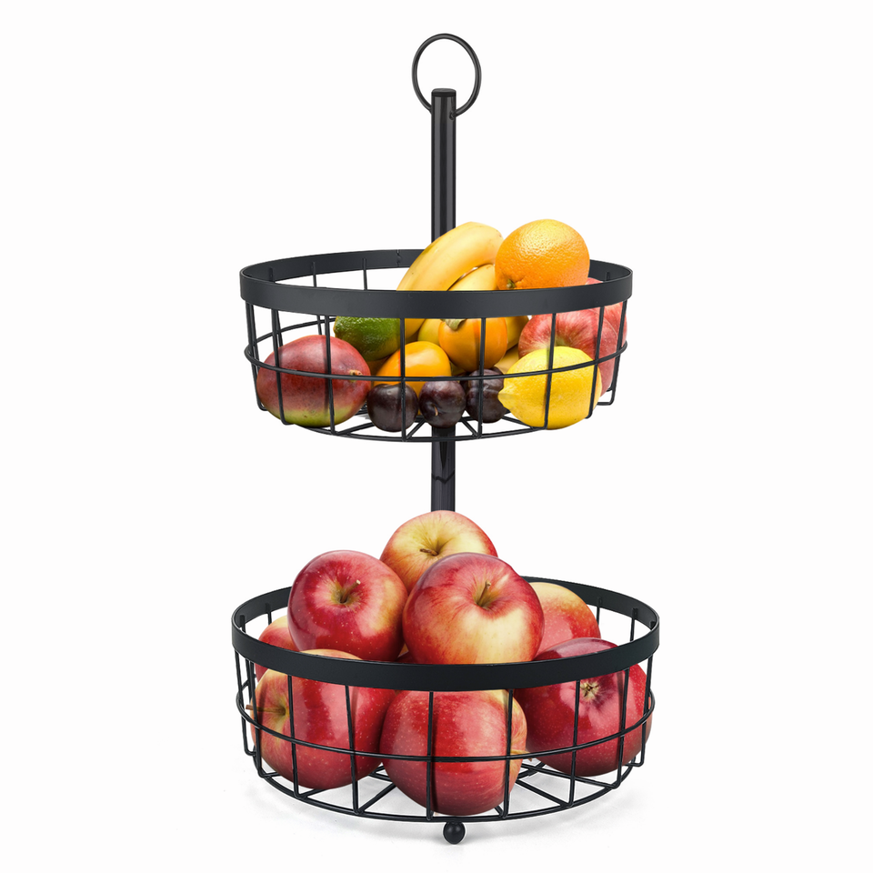 2-Tier Fruit Basket Bowl